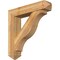 Ekena Millwork Funston Arts and Crafts Rough Sawn Bracket w/ Offset Brace, Western Red Cedar, 8"W x 38"D x 38"H BKT0806X38X38FST03RWR - alternate 1